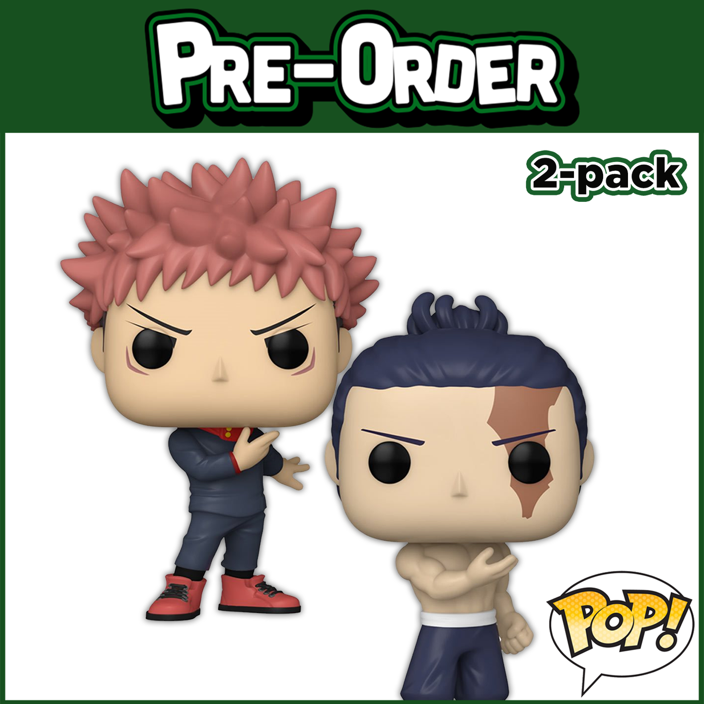 (PRE-ORDER) Funko POP! Animation: Jujutsu Kaisen - Yuji Itadori & Aoi Todo 2-Pack