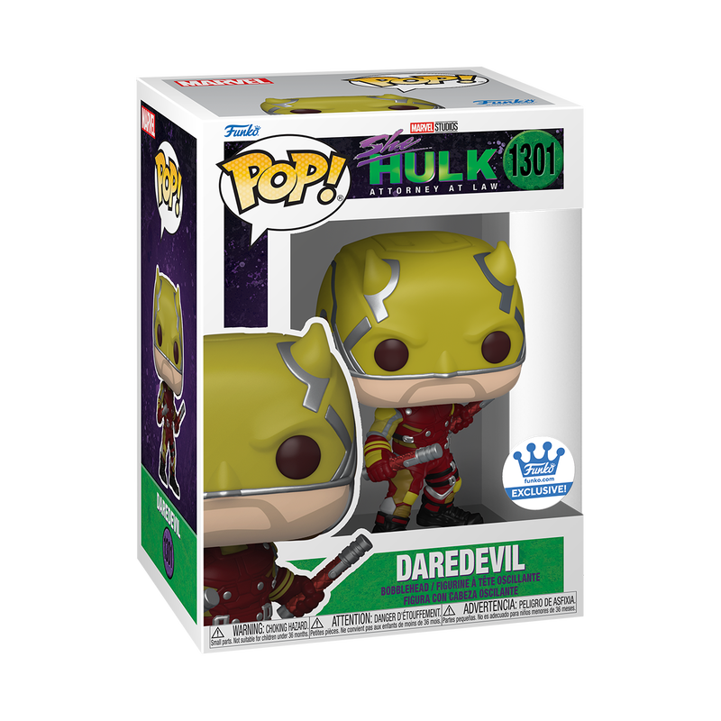 (PRE-ORDER) Funko POP! Marvel: She-Hulk - Daredevil in Yellow Suit (Funko Shop) #1301