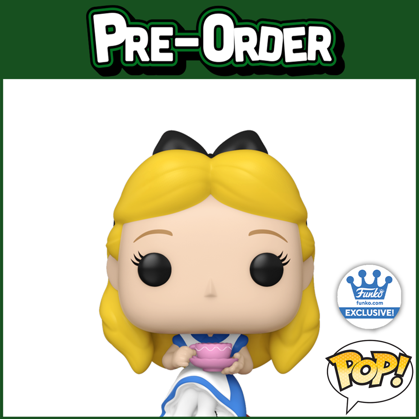 (PRE-ORDER) Funko POP! Disney: Alice in Wonderland - Alice with Tea (Funko Shop) #1395