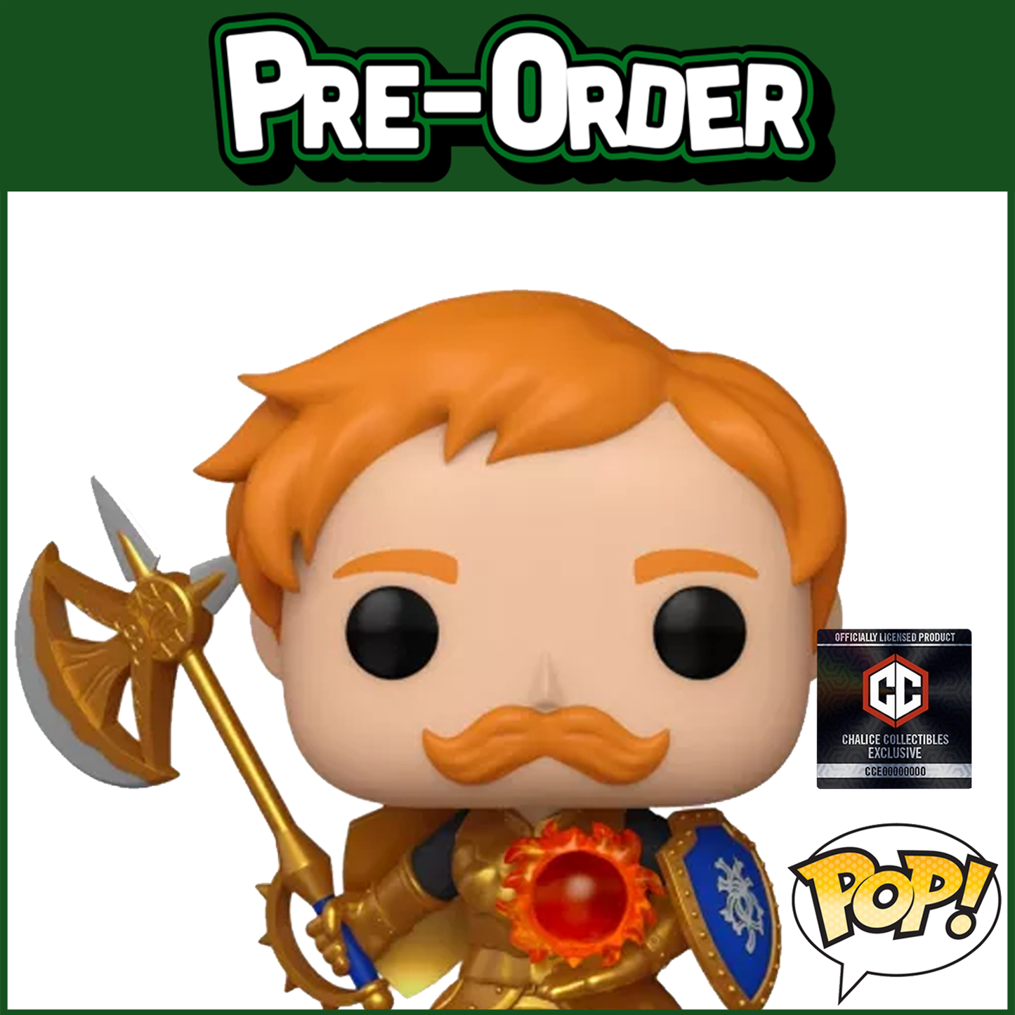 (PRE-ORDER) Funko POP! Animation: Seven Deadly Sins - Escanor (Chalice Collectibles) #1346