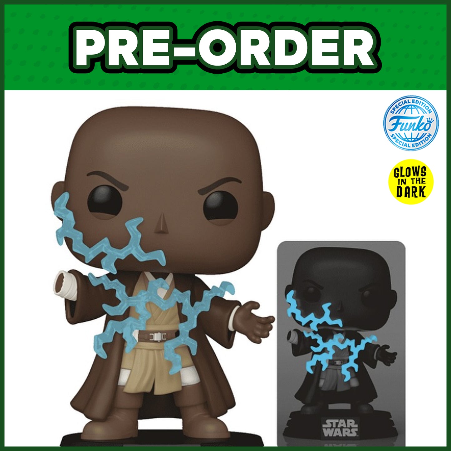 (PRE-ORDER) Funko POP! Star Wars: Revenge of the Sith - Mace Windu GITD #788 (FSE)