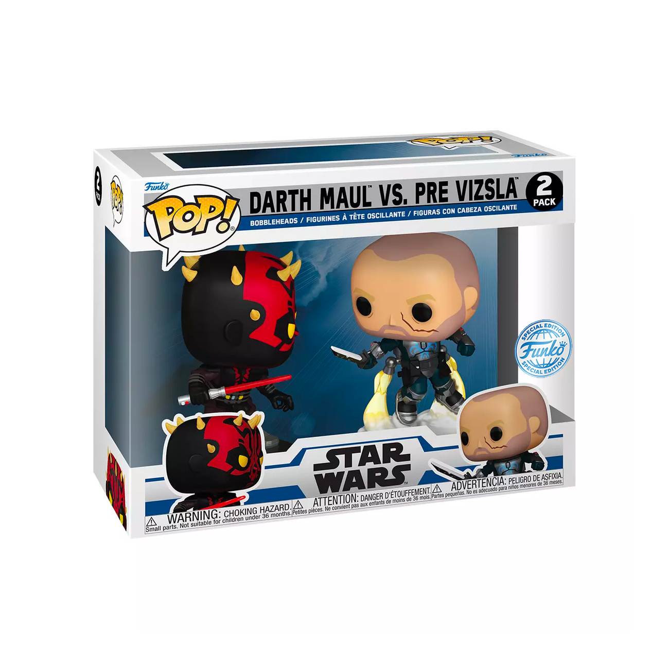 (PRE-ORDER) Funko POP! Star Wars: Darth Maul Vs. Pre Vizsla 2-Pack (FSE)