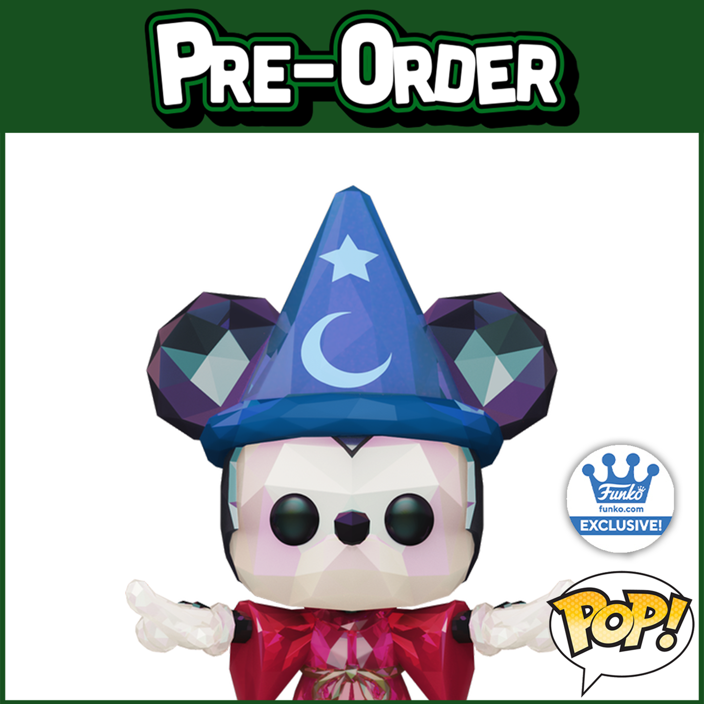 (PRE-ORDER) Funko POP! Disney: Disney 100 - Sorcerer’s Apprentice Mickey Mouse Facet (Funko Shop) #1377