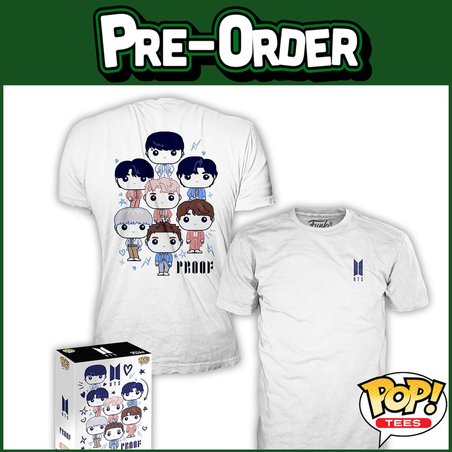 (PRE-ORDER) Funko Pop! Boxed Tee: BTS - Proof