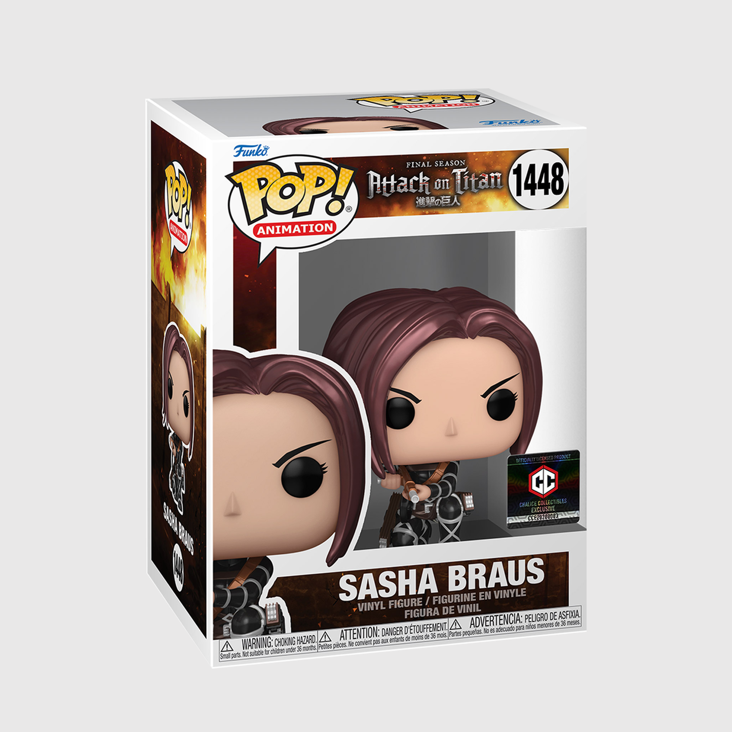 (PRE-ORDER) Funko POP! Animation: Attack on Titan S4 - Sasha Braus METALLIC (Chalice Collectibles) #1448