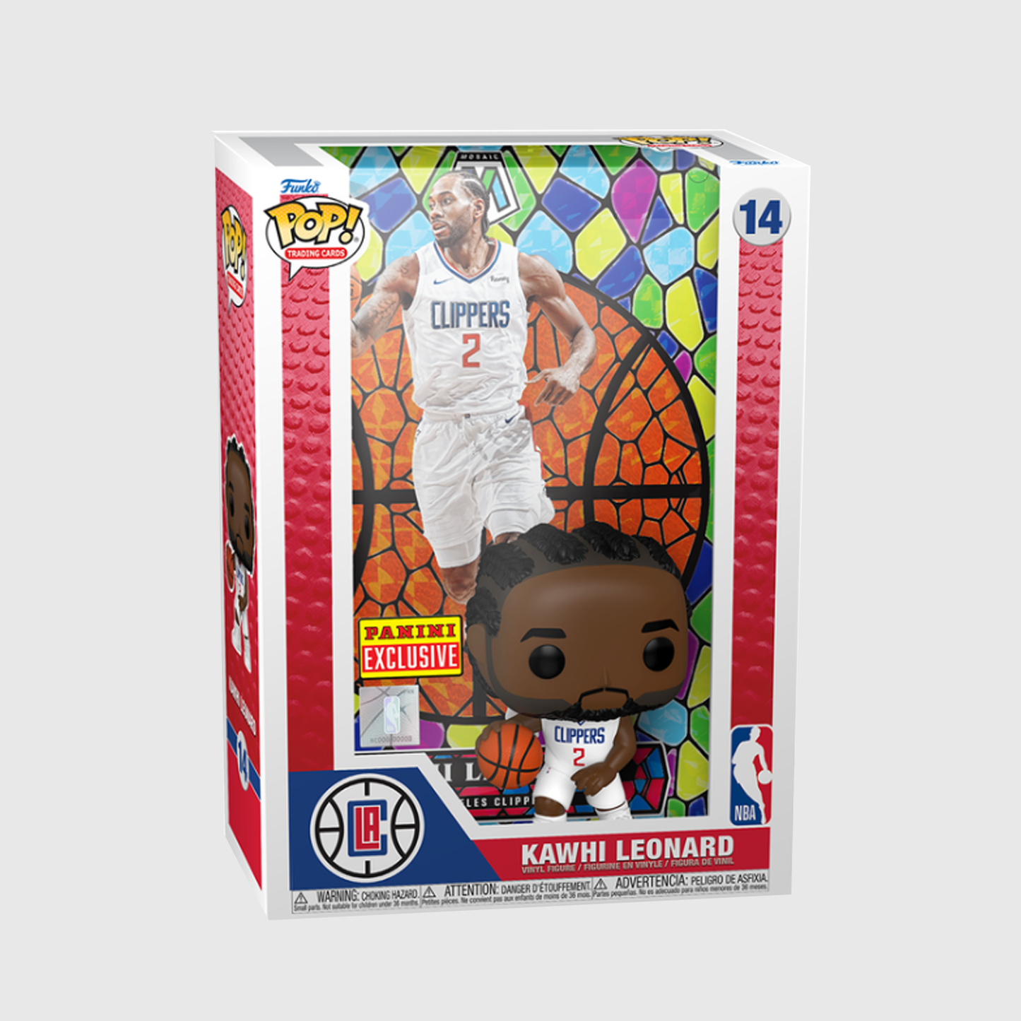 (PRE-ORDER) Funko POP! Trading Cards: Kawhi Leonard - Mosaic Prism #14 (Panini Exclusive)