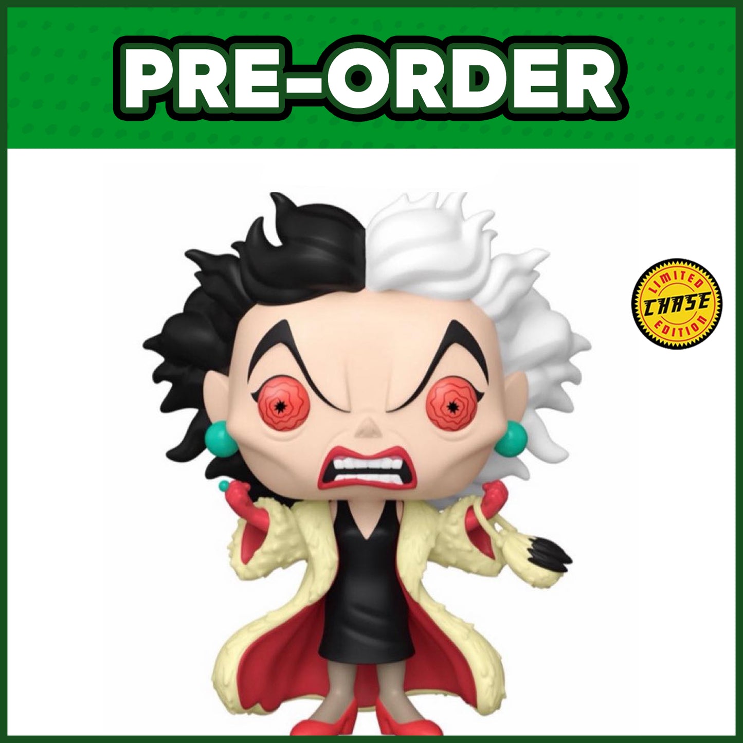 (PRE-ORDER) Funko POP! Disney: 101 Dalmatians - Cruella de Vil CHASE #1663