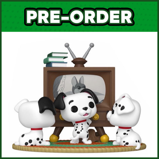 (PRE-ORDER) Funko POP! Moment: 101 Dalmatians - Rolly, Patch, & Lucky with TV #1664