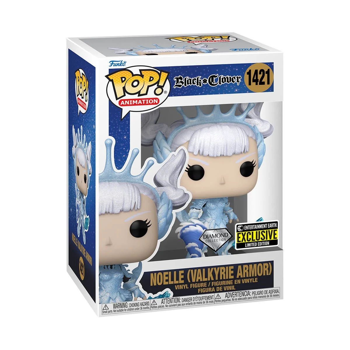 (PRE-ORDER) Funko POP! Animation: Black Clover - Noelle (Valkyrie Armor) Diamond Glitter (Entertainment Earth) #1421