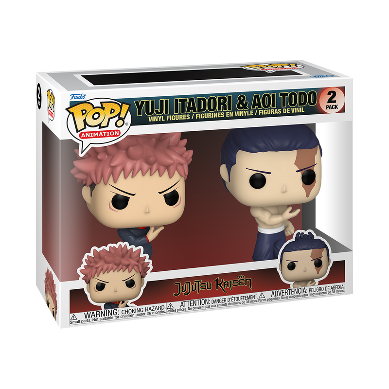 (PRE-ORDER) Funko POP! Animation: Jujutsu Kaisen - Yuji Itadori & Aoi Todo 2-Pack