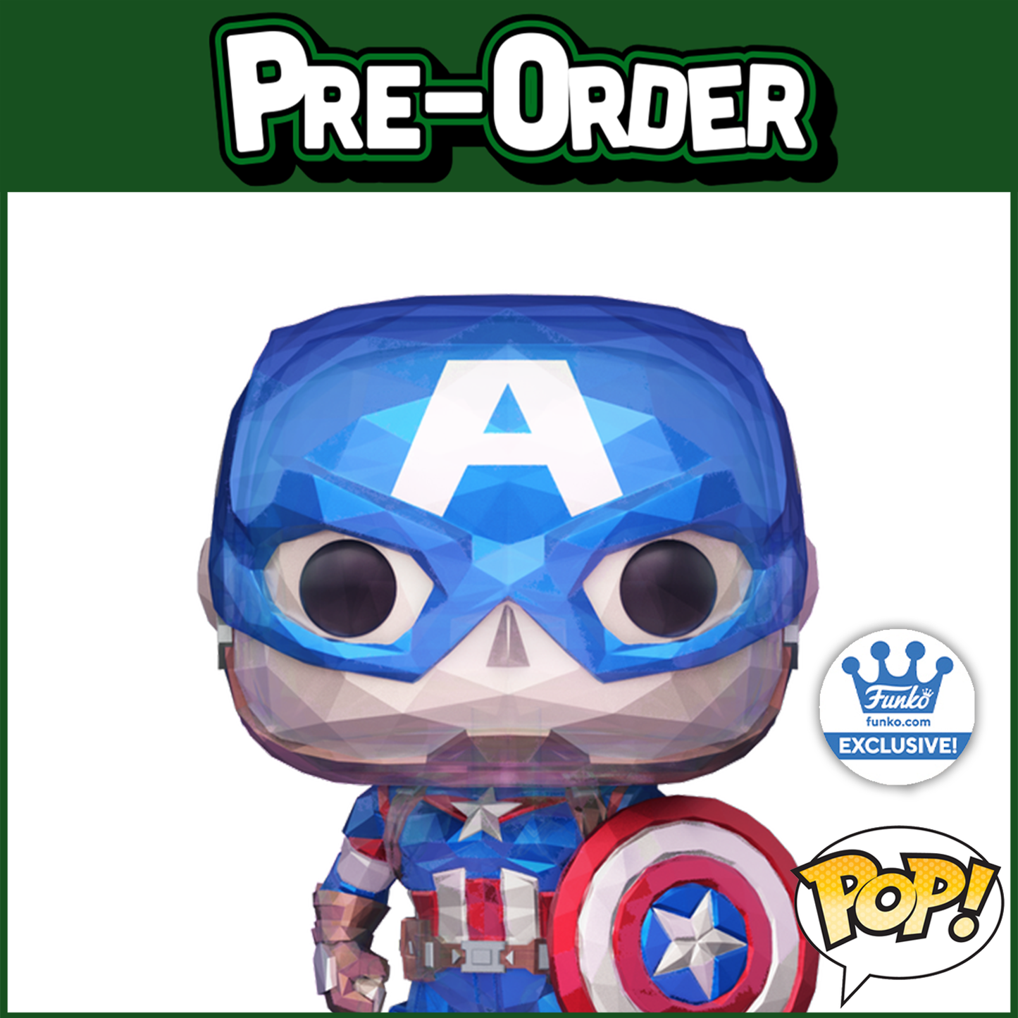 (PRE-ORDER) Funko POP! Marvel: Captain America Facet (Funko Shop) #1268
