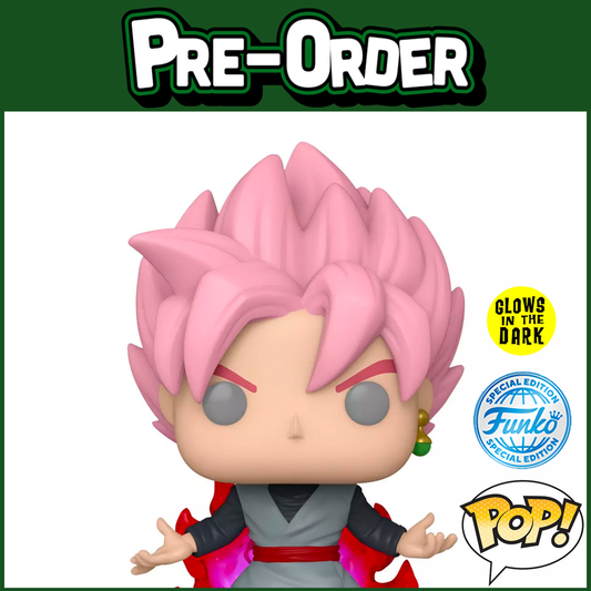 (PRE-ORDER) Funko POP! Animation: Dragon Ball Super - Super Saiyan Rose Goku Black GITD (FSE) #1516
