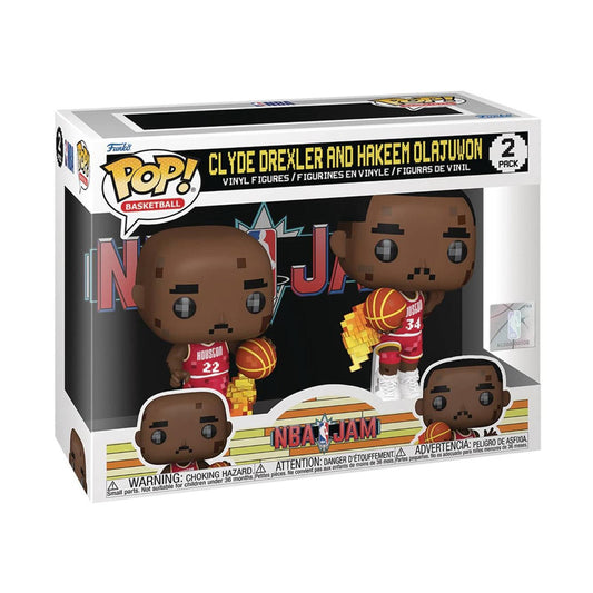 (PRE-ORDER) Funko POP! Basketball: NBA JAM - Clyde Drexler and Hakeem Olajuwon 2-Pack
