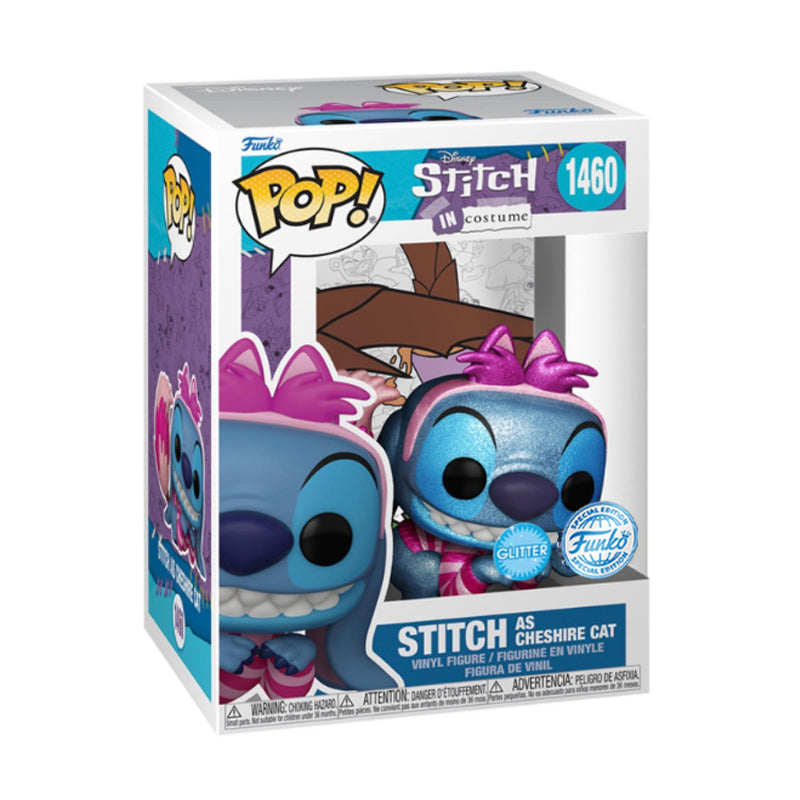 (PRE-ORDER) Funko POP! Disney: Stitch in Costume - Stitch as Cheshire Cat Glitter (FSE) #1460
