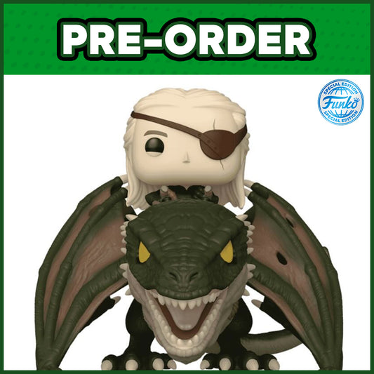 (PRE-ORDER) Funko POP! Rides: House of the Dragon - Aemond Targaryen with Vhagar #136 (FSE)