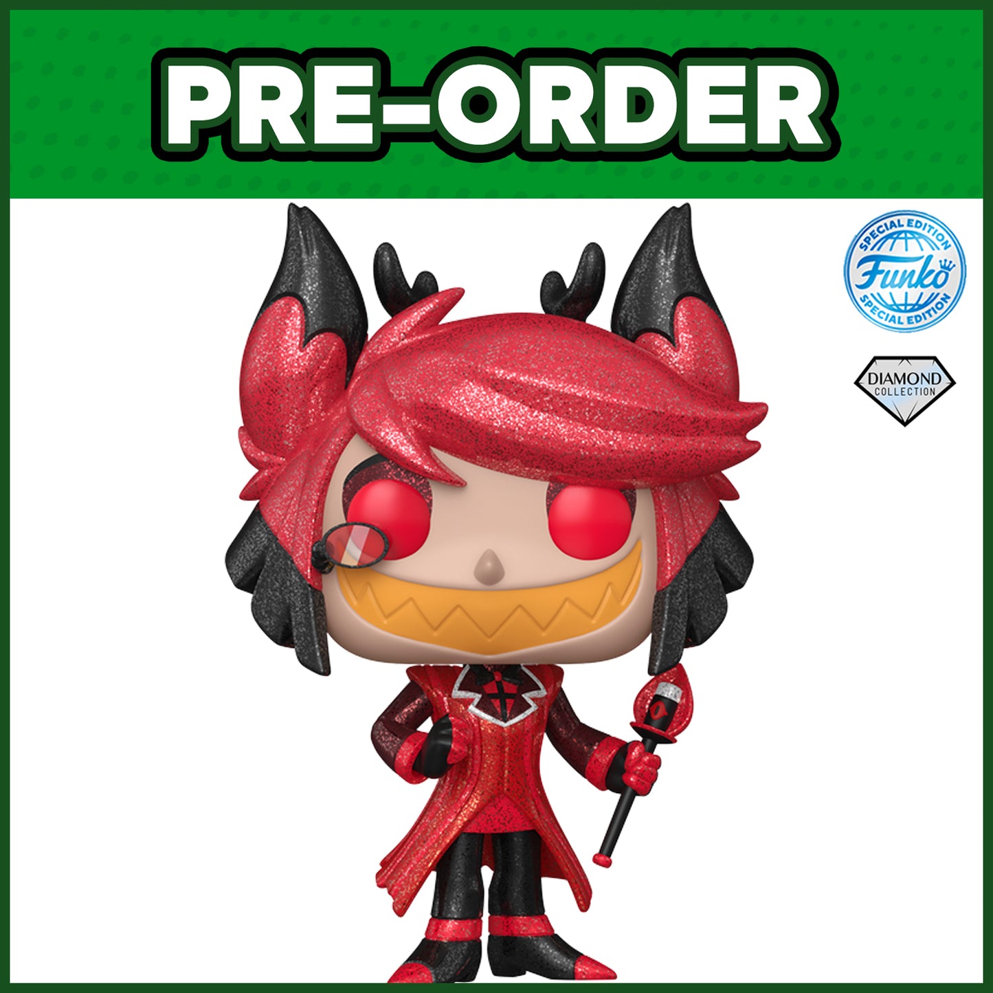 (PRE-ORDER) Funko POP! Animation: Hazbin Hotel - Alastor DIAMOND (FSE) #2242