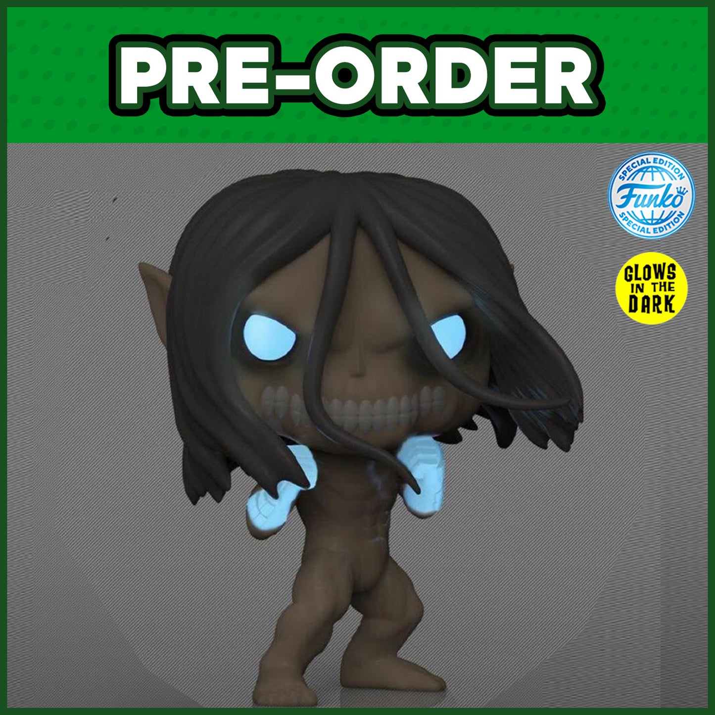 (PRE-ORDER) Funko POP! Animation: Attack on Titan - Eren Jaeger GITD #2584 (FSE)