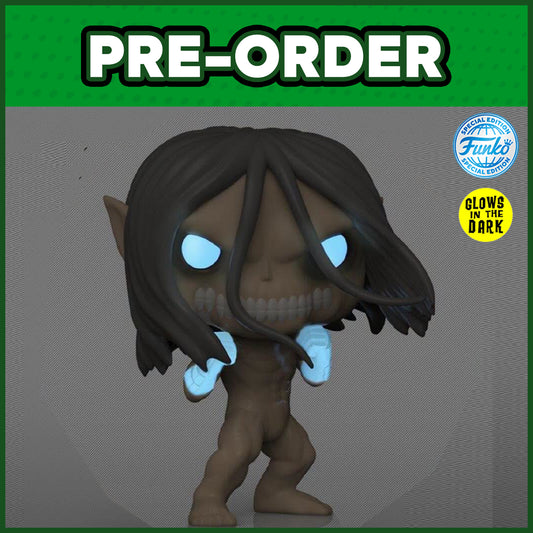 (PRE-ORDER) Funko POP! Animation: Attack on Titan - Eren Jaeger GITD #2584 (FSE)