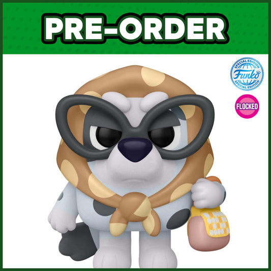 (PRE-ORDER) Funko POP! Animation: Bluey - Granny Gladys FLOCKED #2370 (FSE)