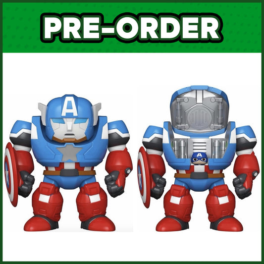 (PRE-ORDER) Funko Bitty POP! Bitty Bot: Marvel What If...? - Captain America Mech with Captain America