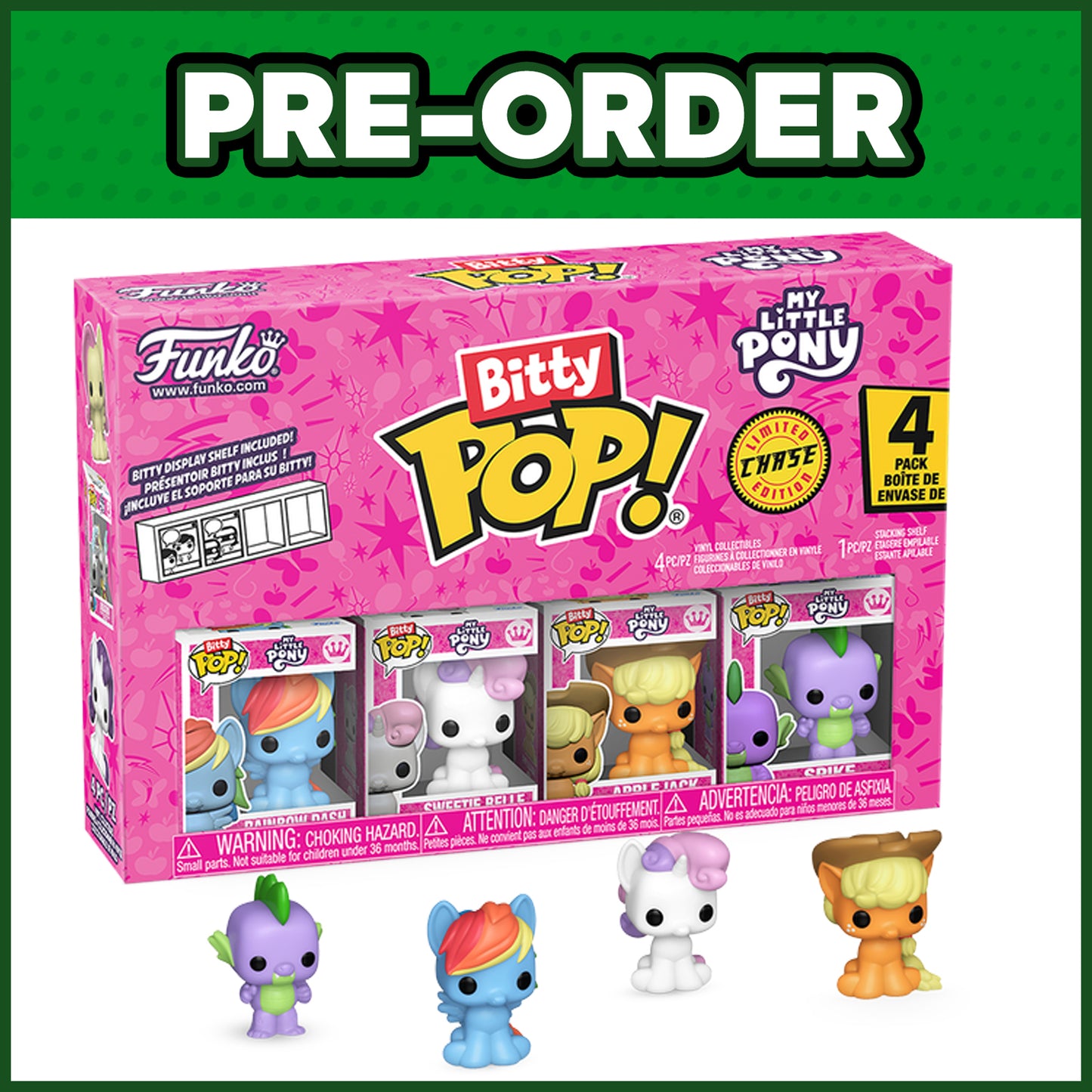 (PRE-ORDER) Funko Bitty POP! My Little Pony: Rainbow Dash 4-Pack