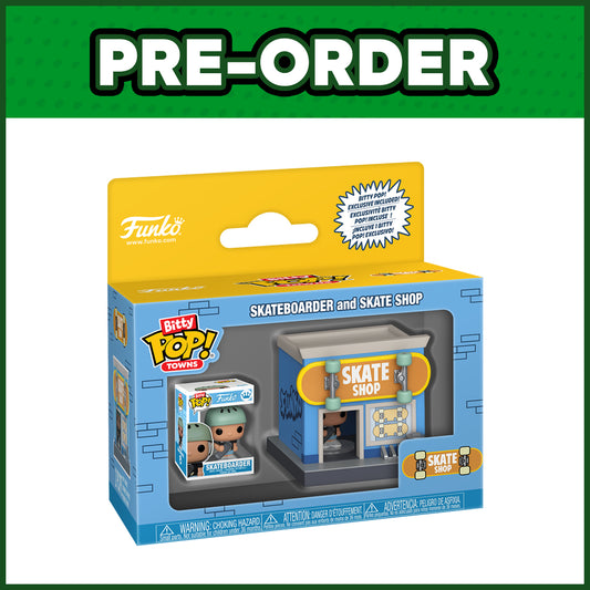 (PRE-ORDER) Funko Bitty POP! Town: Skateboarder and Skate Shop