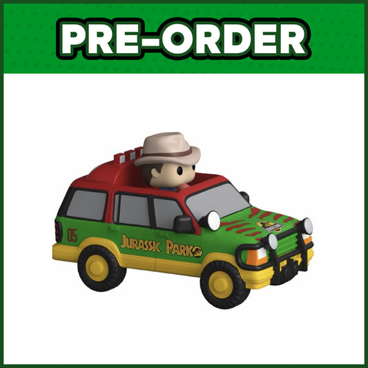 (PRE-ORDER) Funko Bitty POP! Rides: Jurassic Park - Dr. Alan Grant and Jurassic SUV
