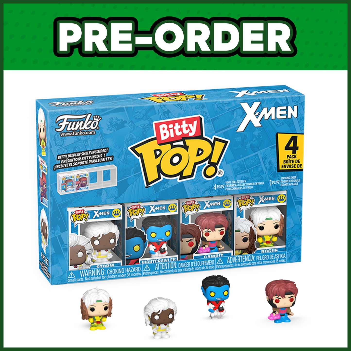 (PRE-ORDER) Funko Bitty POP! X-Men: Gambit 4-Pack