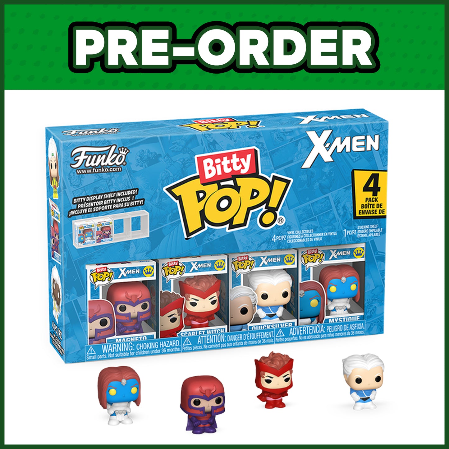 (PRE-ORDER) Funko Bitty POP! X-Men: Magneto 4-Pack