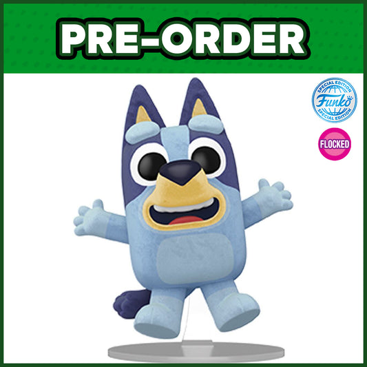 (PRE-ORDER) Funko POP! Animation: Bluey - Bluey FLOCKED #2524 (FSE)