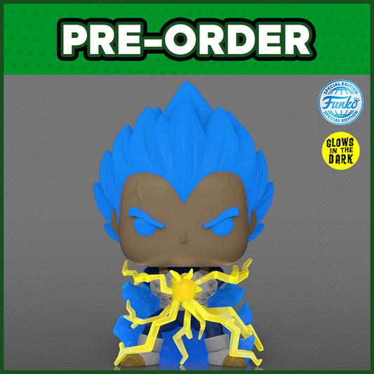 (PRE-ORDER) Funko POP! Animation: Dragonball Super - SSGSS Vegeta (Final Flash) GITD #2615 (FSE)