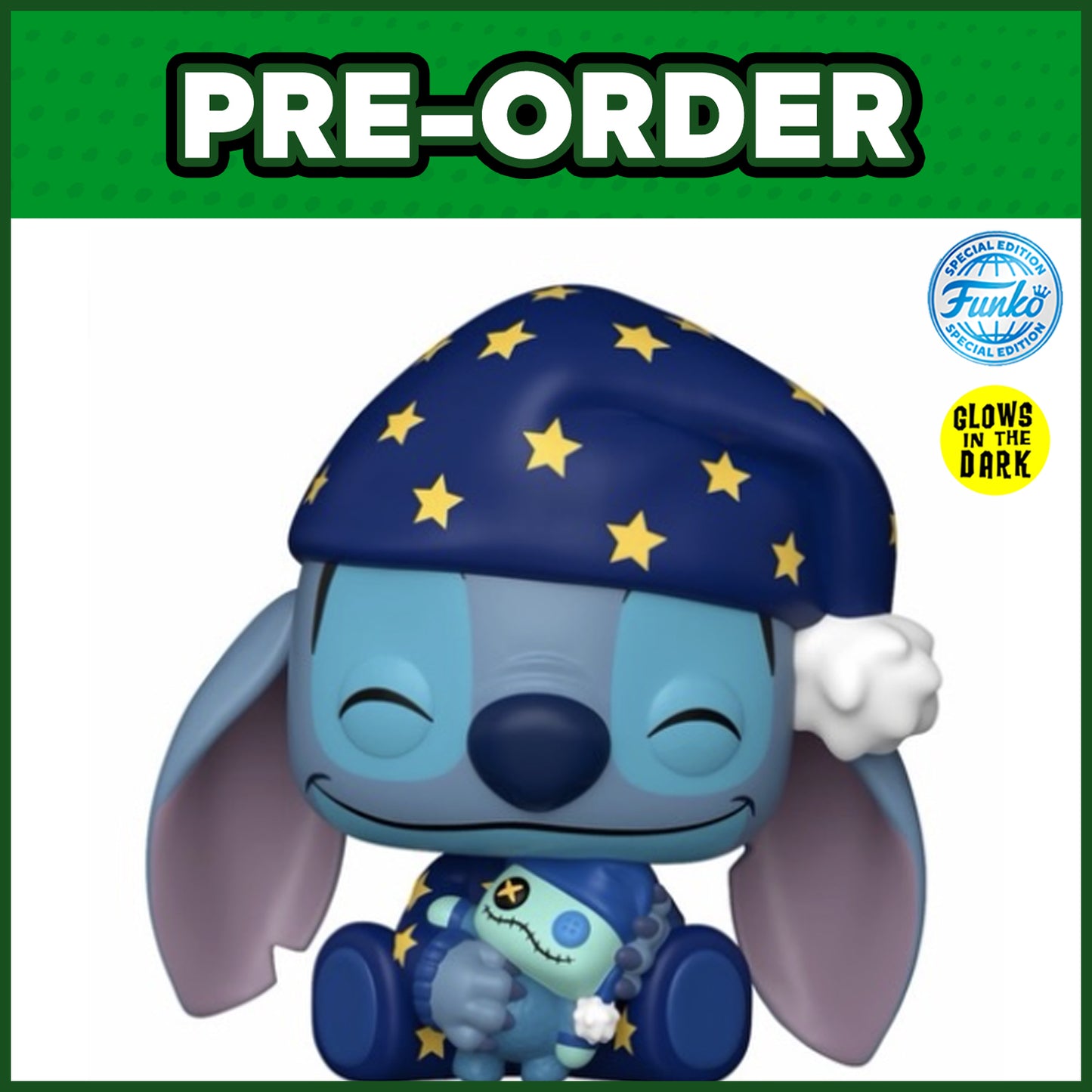 (PRE-ORDER) Funko POP! Disney: Lilo & Stitch - Stitch in PJ's GITD #1747 (FSE)