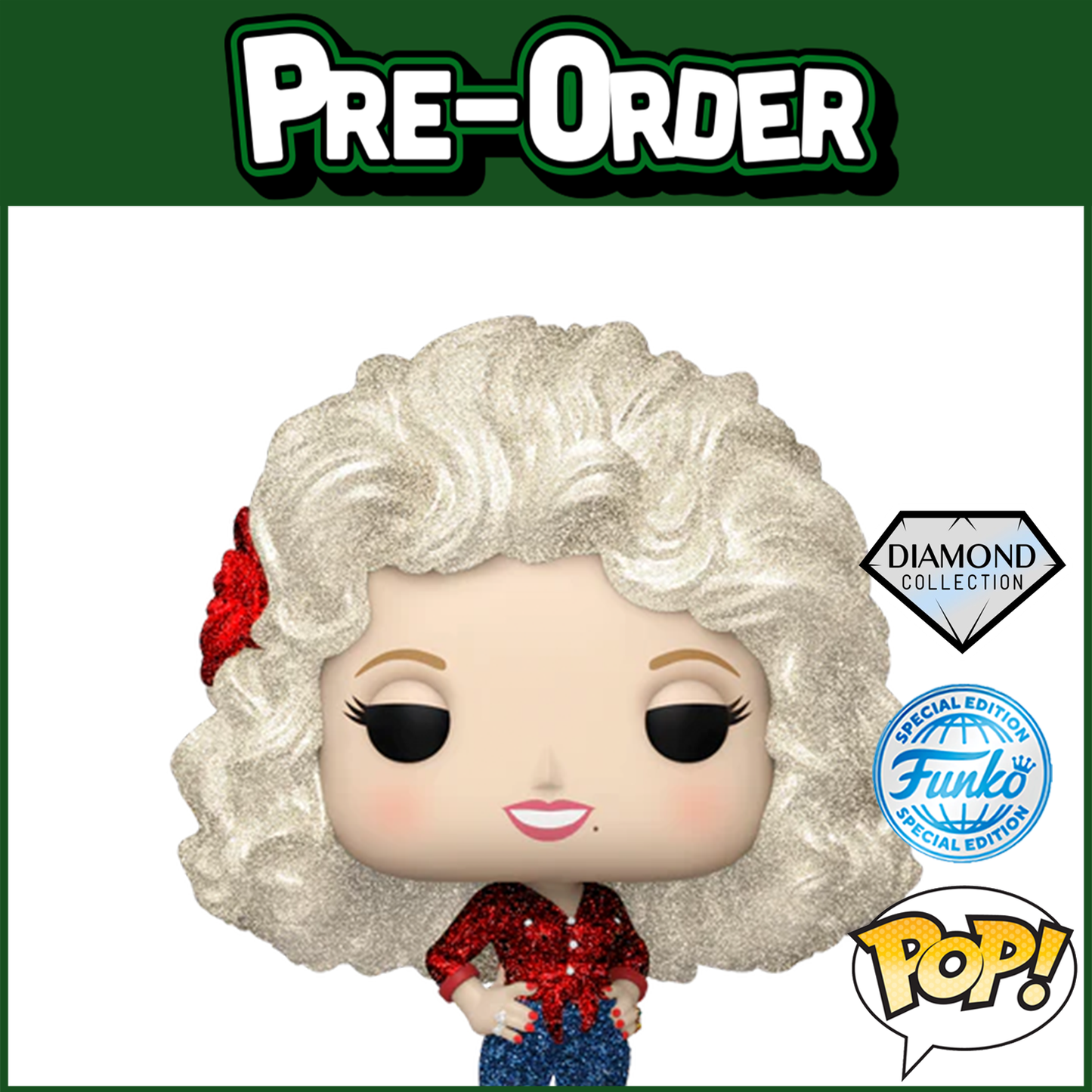 (PRE-ORDER) Funko POP! Rocks: Dolly Parton '77 Tour Diamond Glitter (FSE) #351