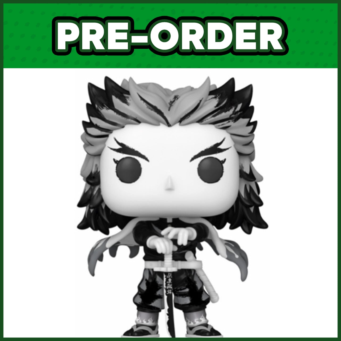 (PRE-ORDER) Funko POP! Animation: Demon Slayer (Sumi-Ink) - Kyojuro Rengoku #2194
