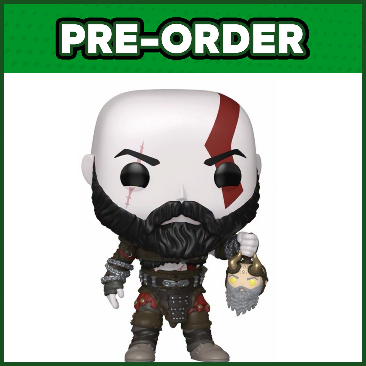 (PRE-ORDER) Funko POP! Games: God of War - Kratos with Mimir's Head #1340