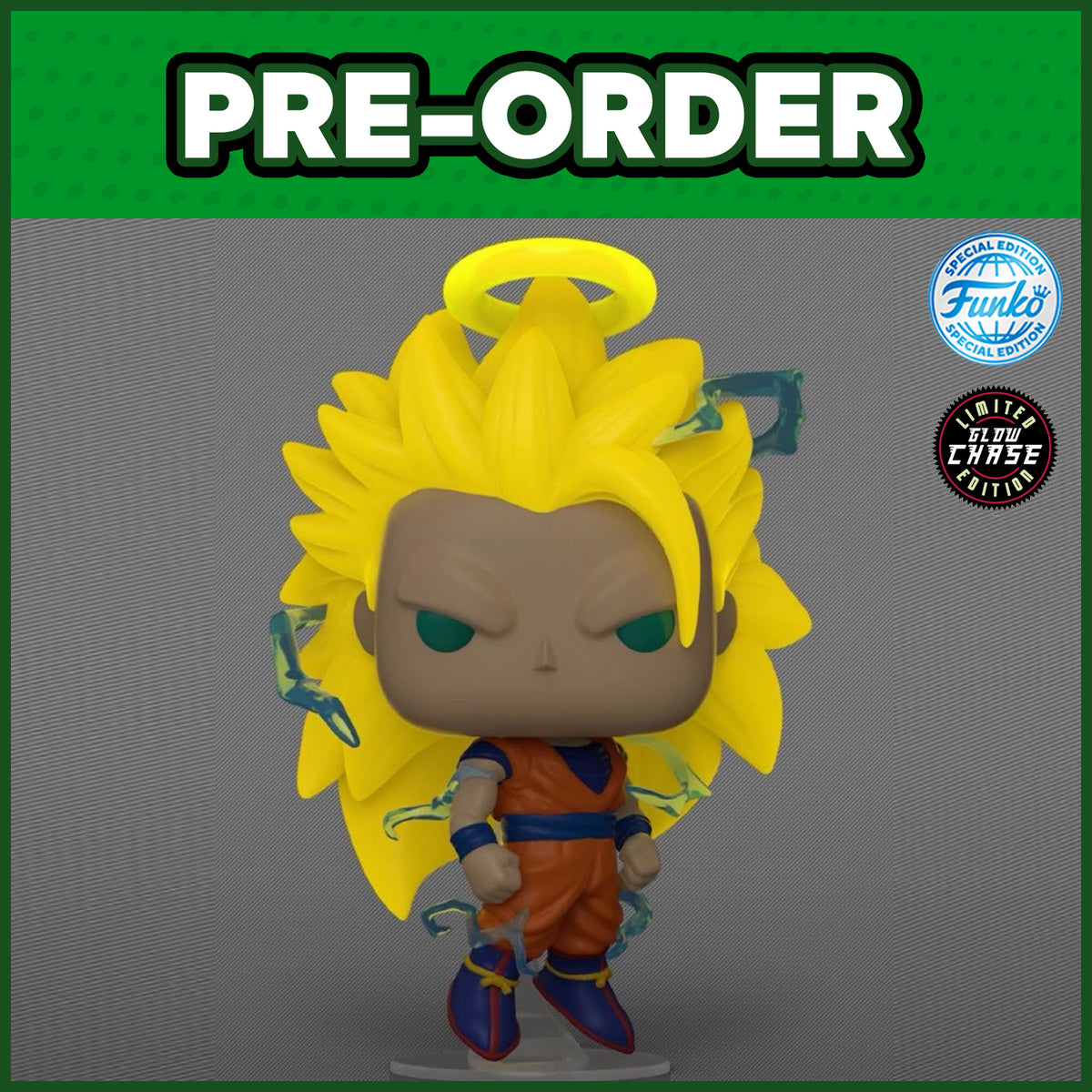 (PRE-ORDER) Funko POP! Animation: Dragonball Z - Super Saiyan 3 Goku GLOW CHASE #2659 (FSE)