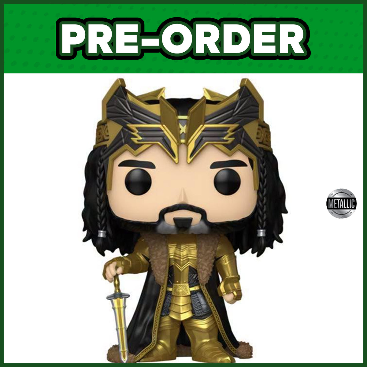 (PRE-ORDER) Funko POP! Movies: Hobbit - Thorin Oakenshield METALLIC #2187