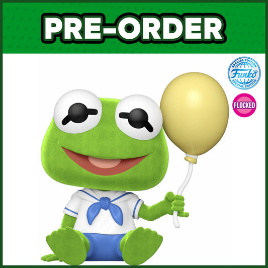 (PRE-ORDER) Funko POP! Disney: Muppet Babies - Baby Kermit FLOCKED #1696 (FSE)
