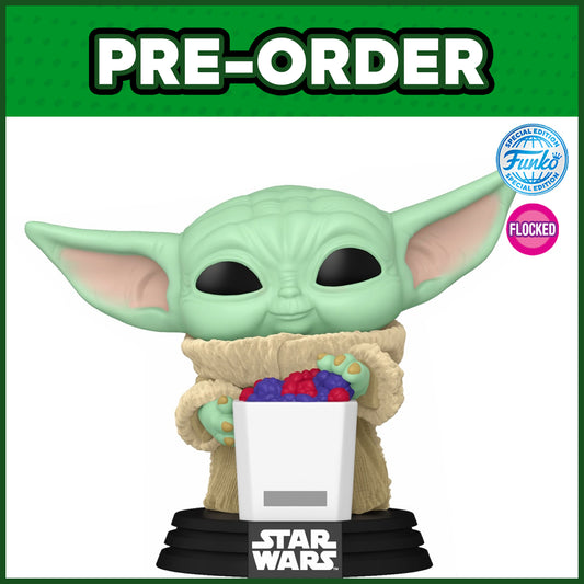 (PRE-ORDER) Funko POP! Star Wars: The Mandalorian & Grogu - Grogu FLOCKED #825 (FSE)