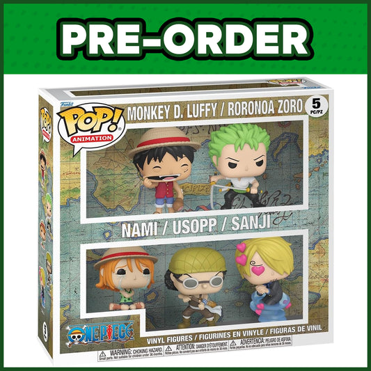 (PRE-ORDER) Funko POP! Animation: One Piece - Monkey D. Luffy / Roronoa Zoro / Nami / Usopp / Sanji 5-Pack