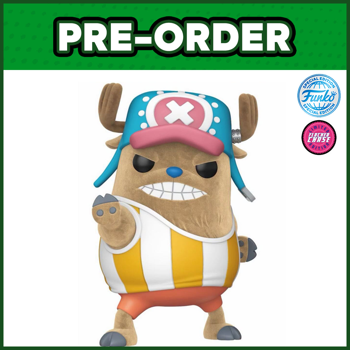 (PRE-ORDER) Funko POP! Animation: One Piece - Tony Tony Chopper FLOCKED CHASE #2647 (FSE)