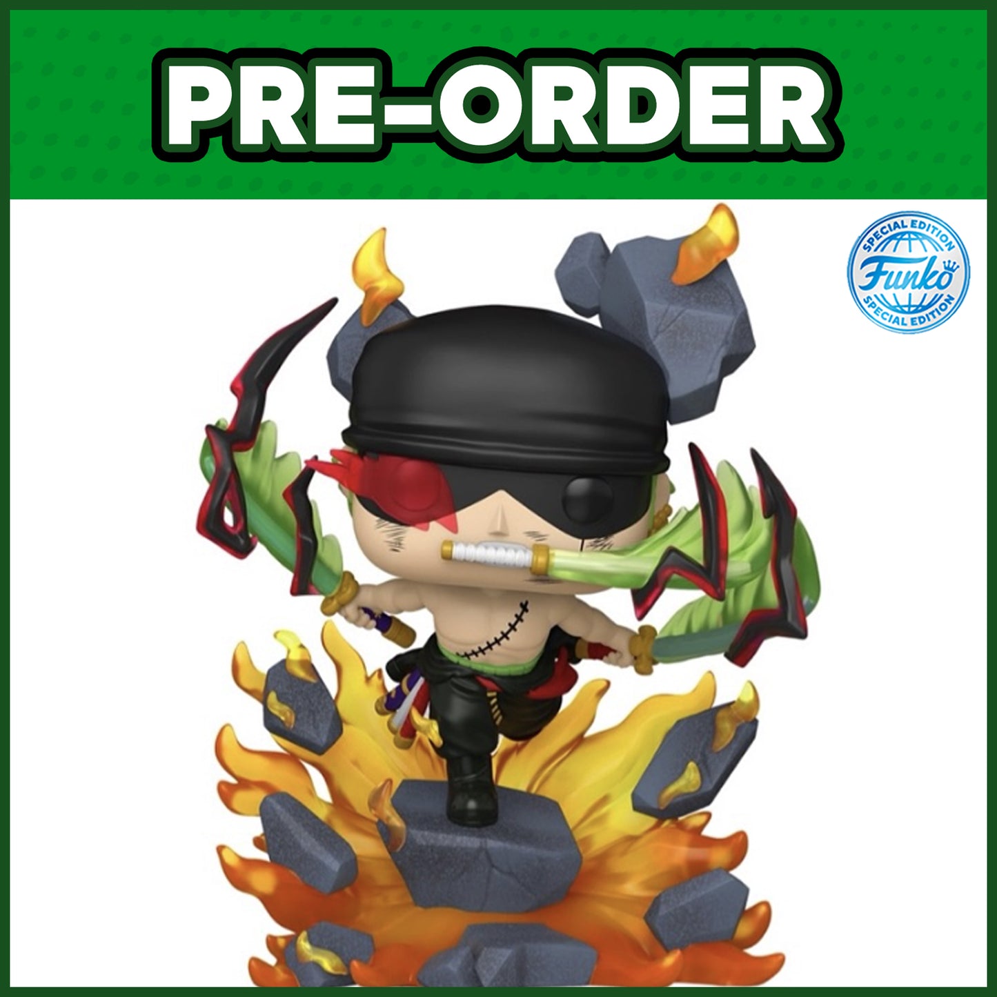 (PRE-ORDER) Funko POP! Animation: One Piece - Roronoa Zoro #2151 (FSE)