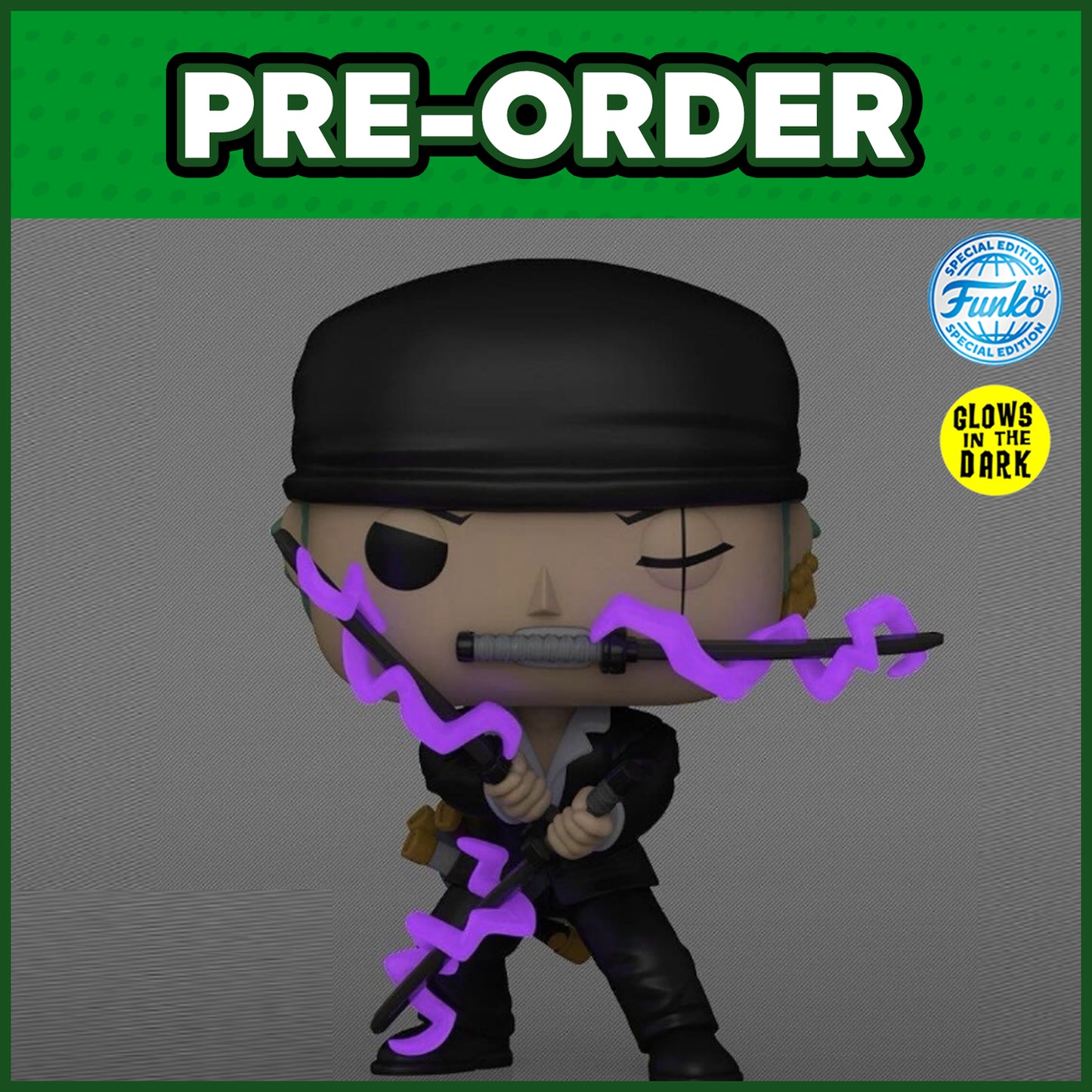 (PRE-ORDER) Funko POP! Animation: One Piece - Roronoa Zoro GITD #2514 (FSE)
