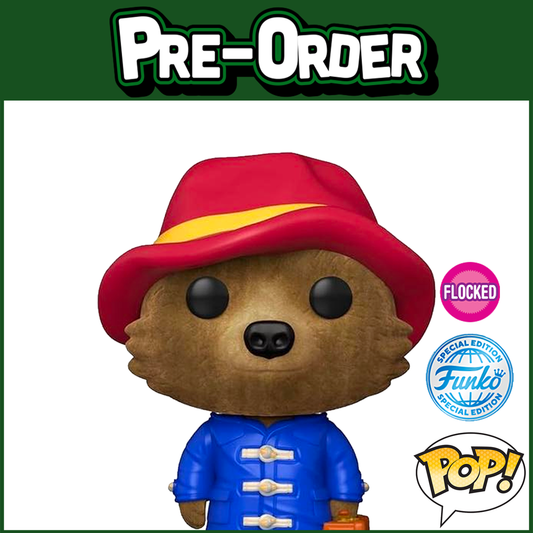 (PRE-ORDER) Funko POP! Movies: Paddington - Paddington with Suitcase Flocked (FSE) #1435