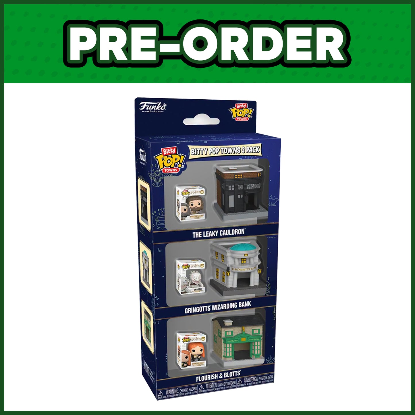 (PRE-ORDER) Funko Bitty POP! Town: Harry Potter 3-Pack