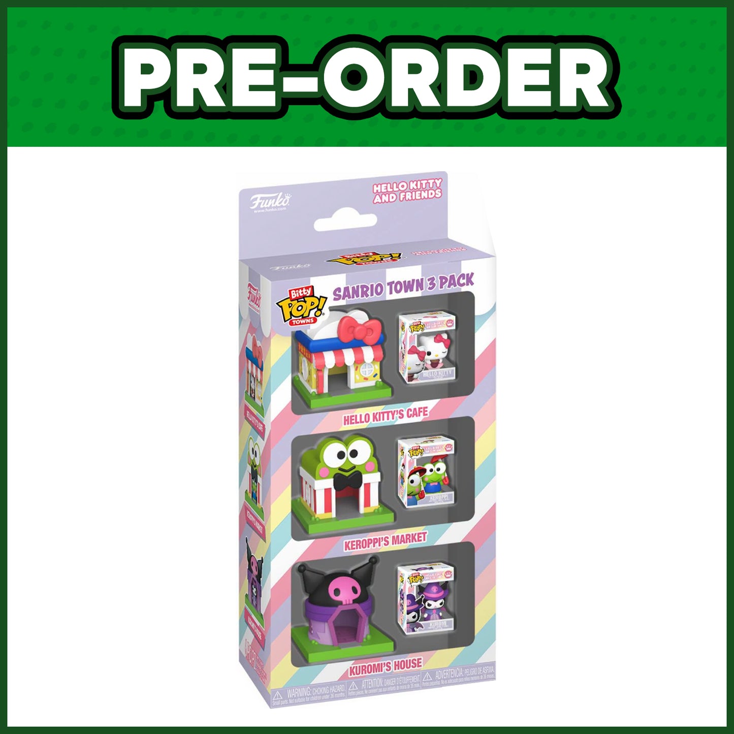 (PRE-ORDER) Funko Bitty POP! Town: Sanrio Town 3-Pack