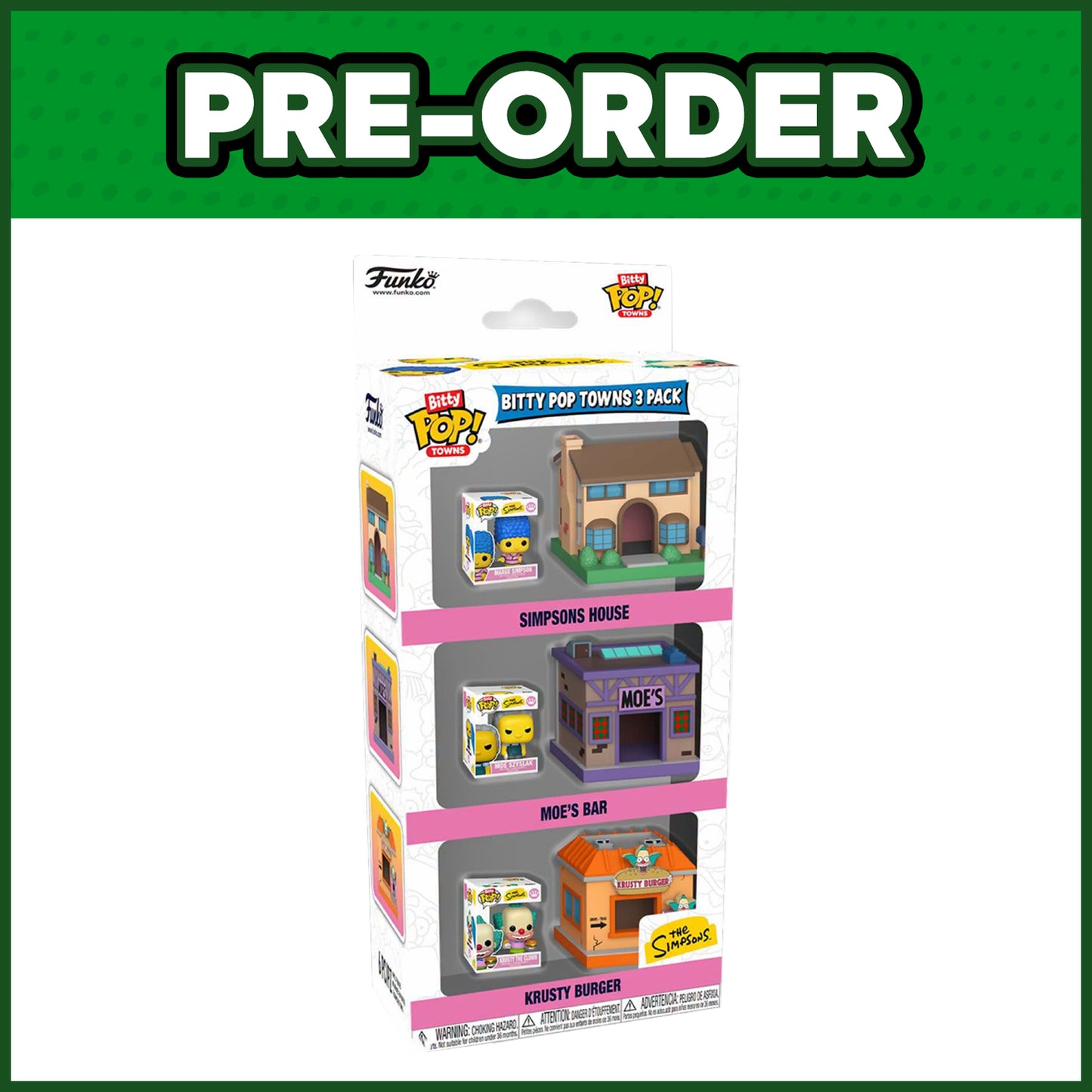 (PRE-ORDER) Funko Bitty POP! Town: The Simpsons 3-Pack
