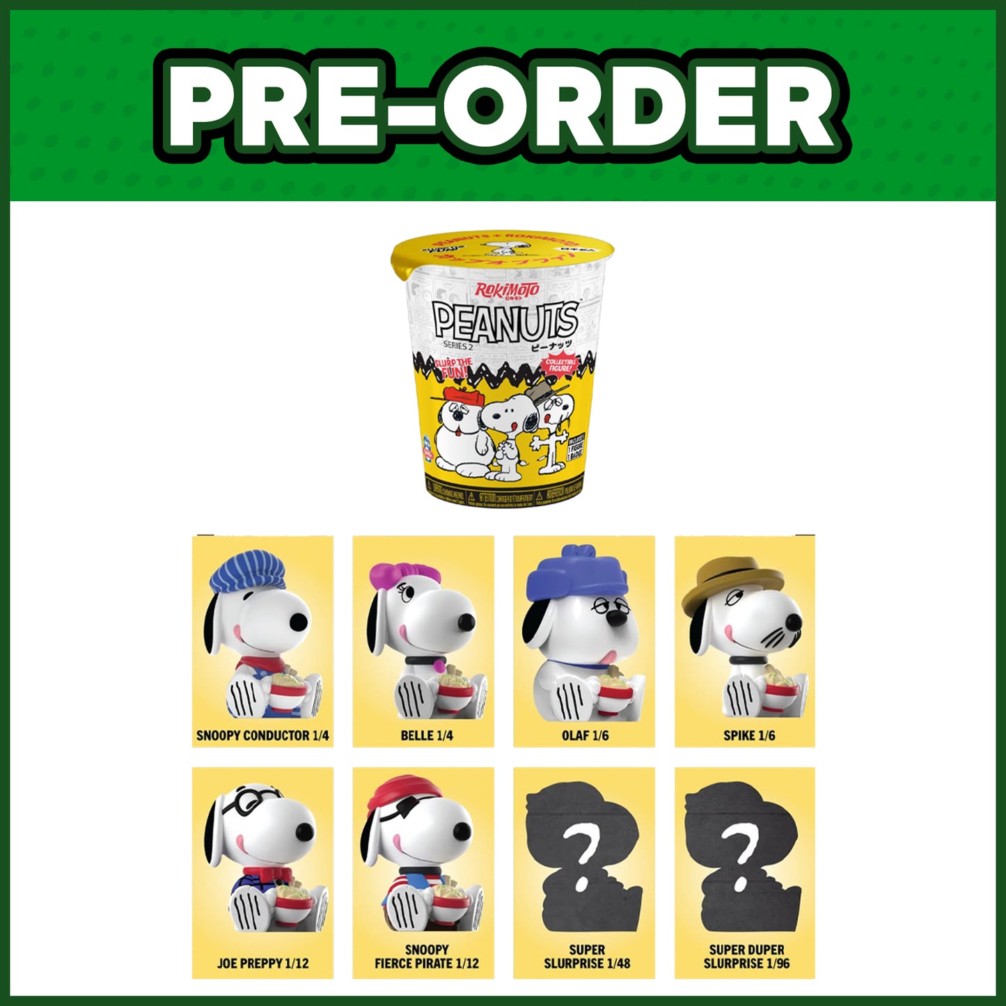 (PRE-ORDER) Rokimoto Cup Random Vinyl Figure - Peanuts Series 2