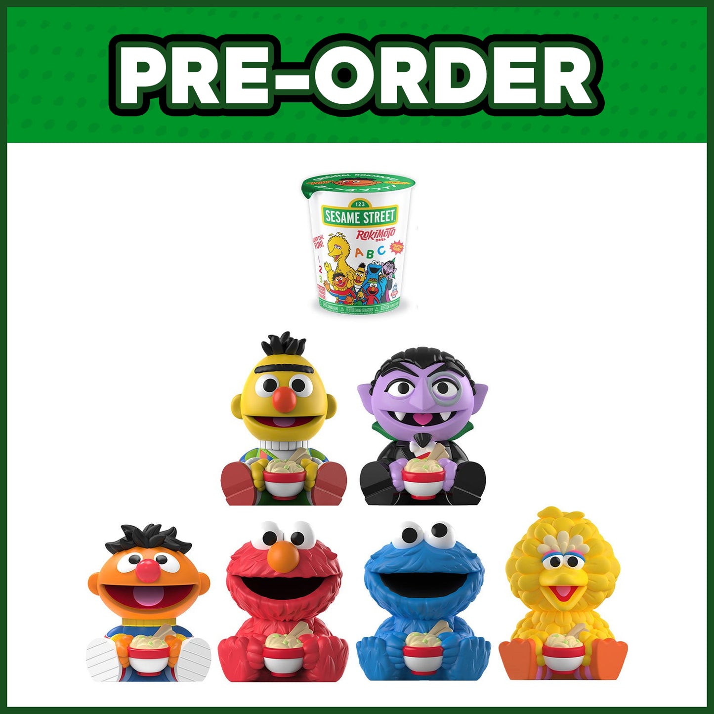 (PRE-ORDER) Rokimoto Cup Random Vinyl Figure - Sesame Street
