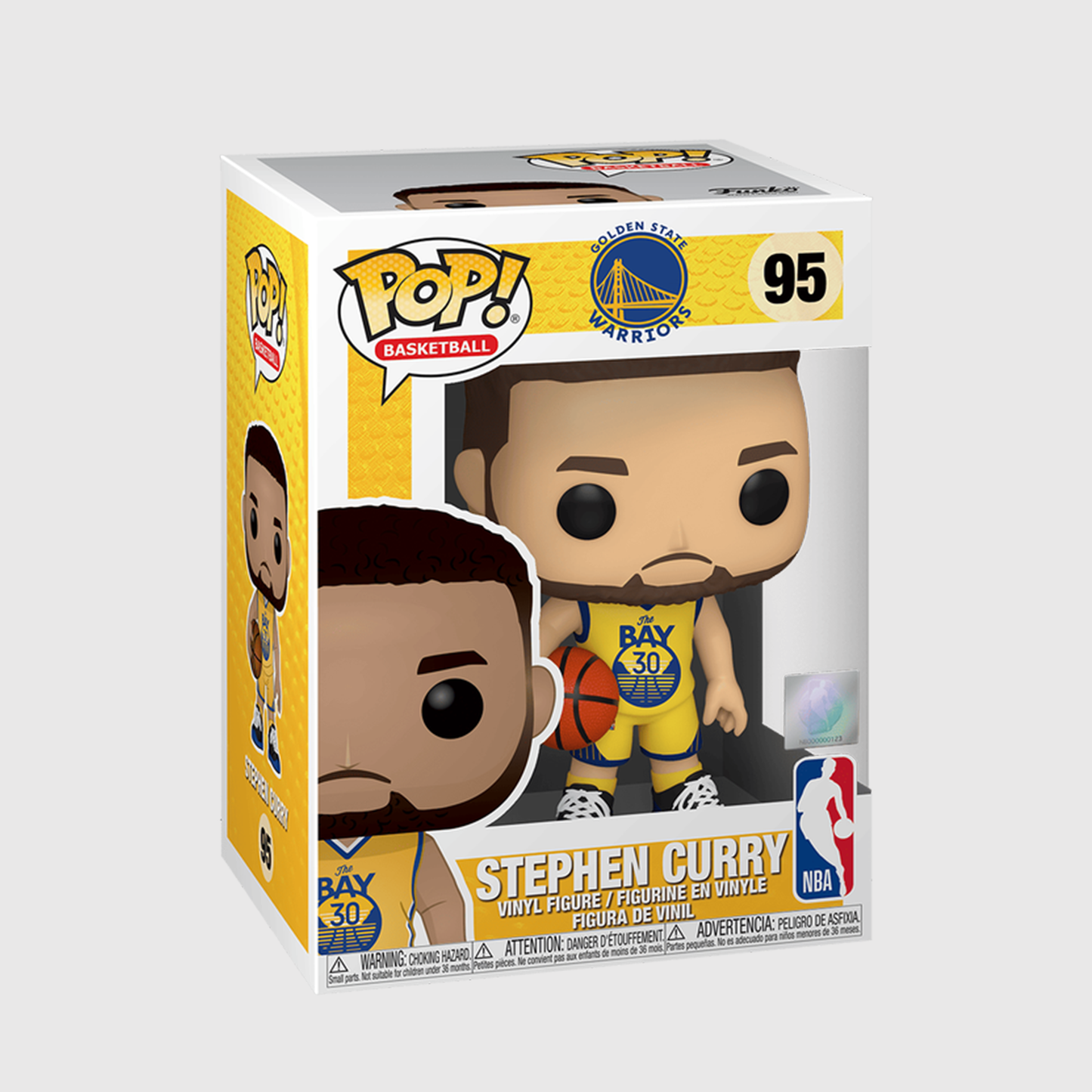 (RE-ORDER) Funko POP! Basketball: NBA Golden State Warriors - Stephen Curry #95